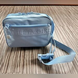 Athleta Girl Bluebell Blue Limitless Convertible Mini Bag Waist Pack Crossbody